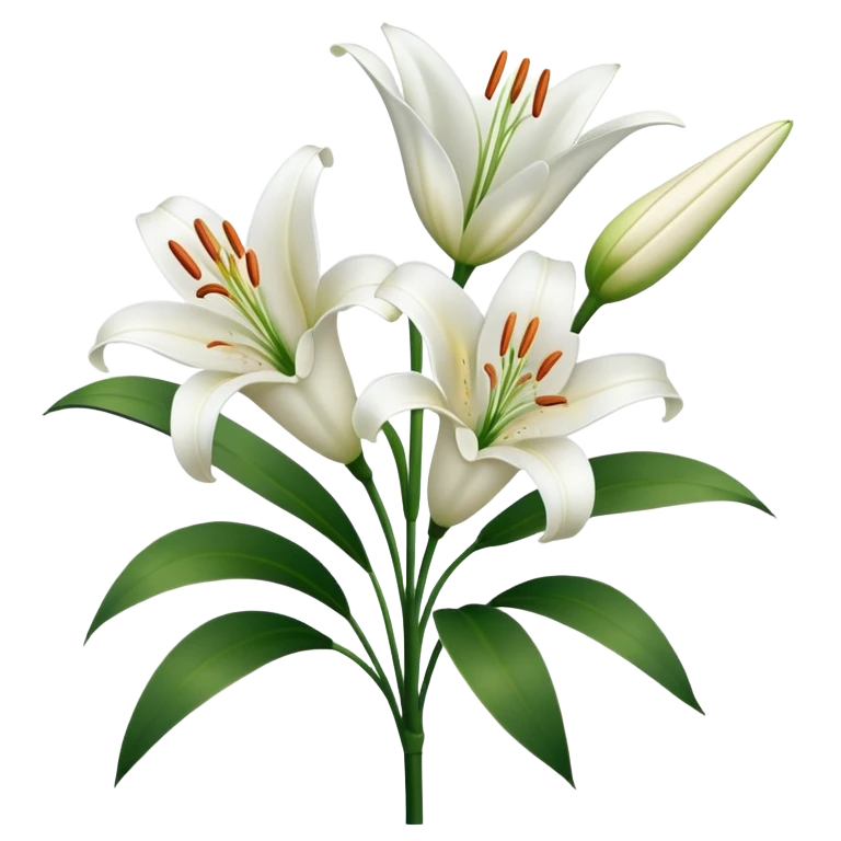 Lilies  emoji