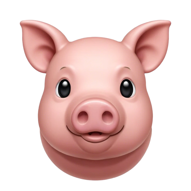 Un noir sur un cochon  emoji