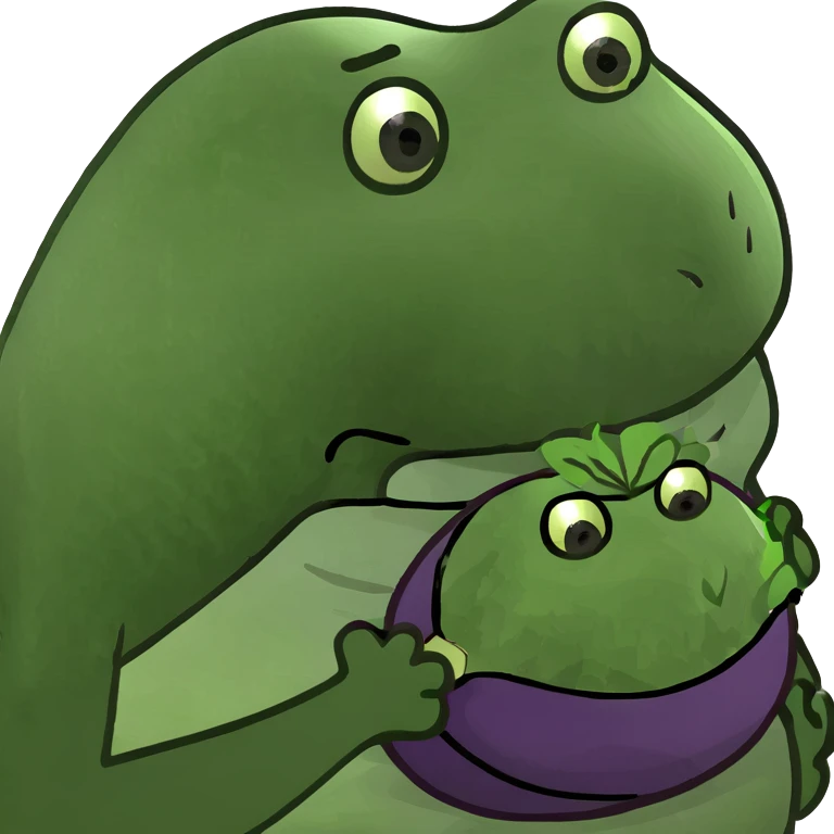 fat dude with eggplate in its mouth emoji