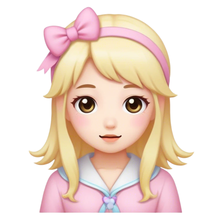 Rode kawaii emoji