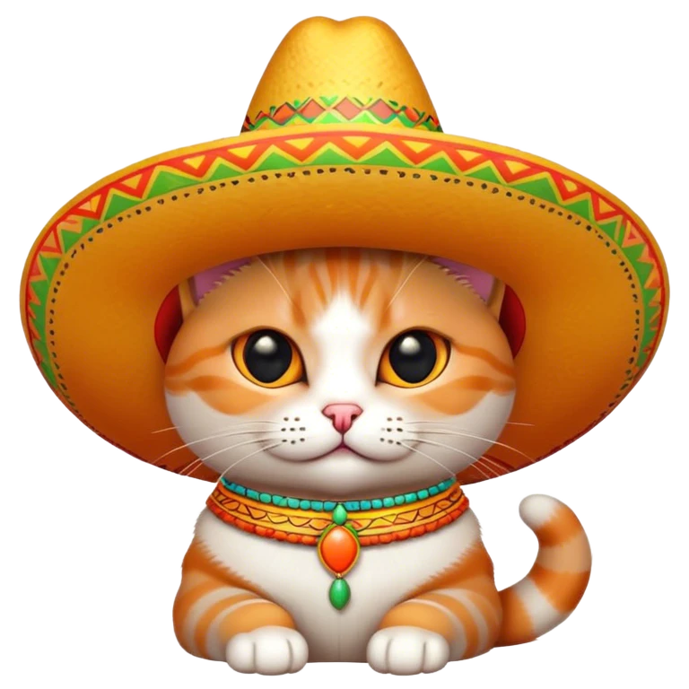 Gato con sombrero emoji