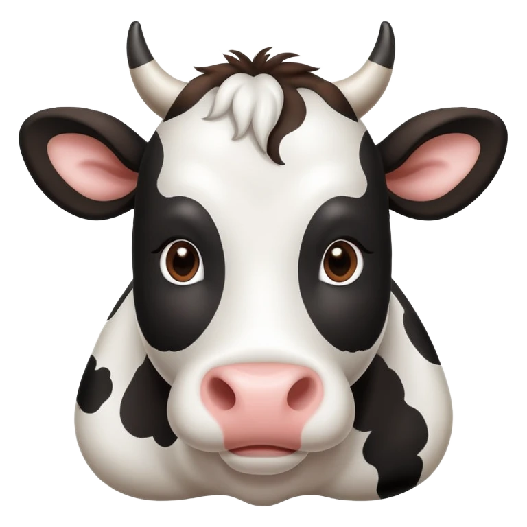 Cow with hearts emoji