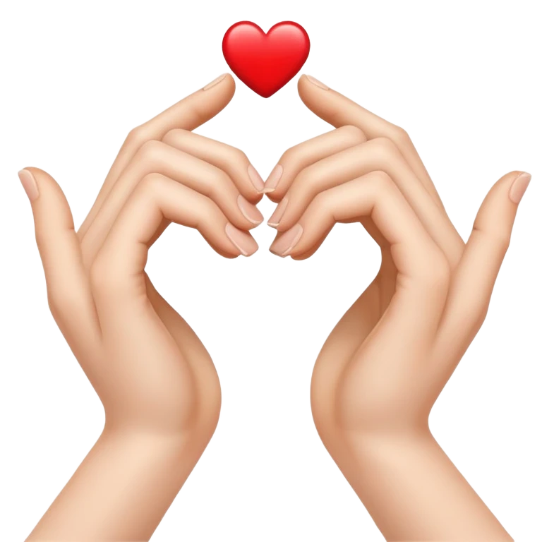 Hands making a heart emoji