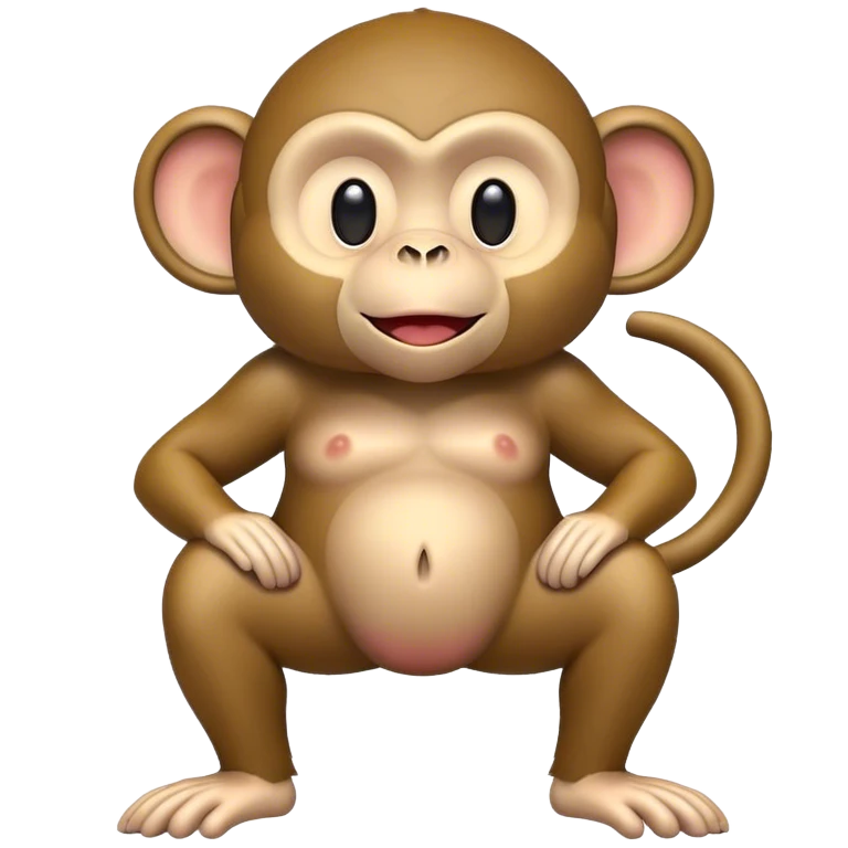 Monkey with big butt emoji