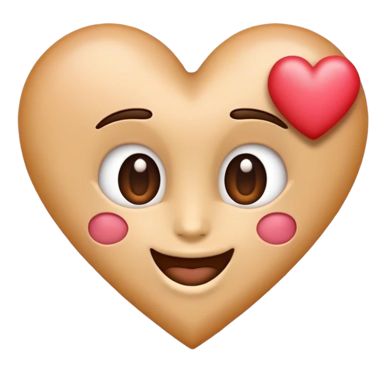 Emoji with heart eye that have the letter u emoji