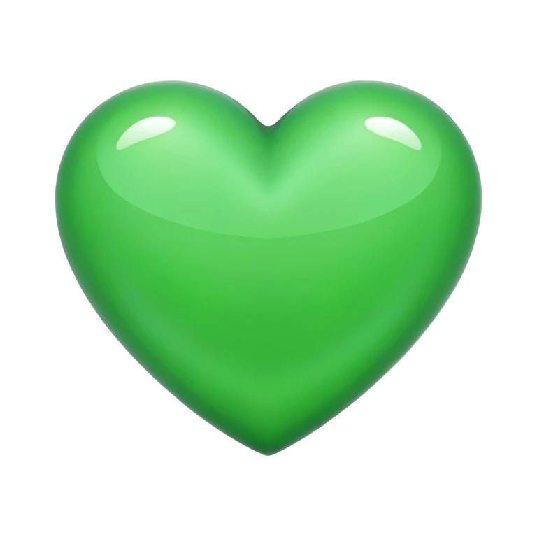 coração verde emoji
