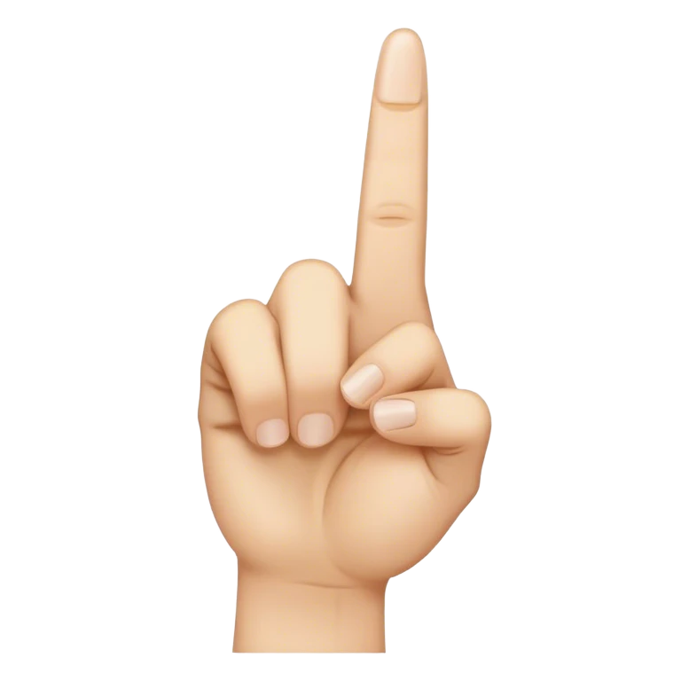 Middle finger emoji