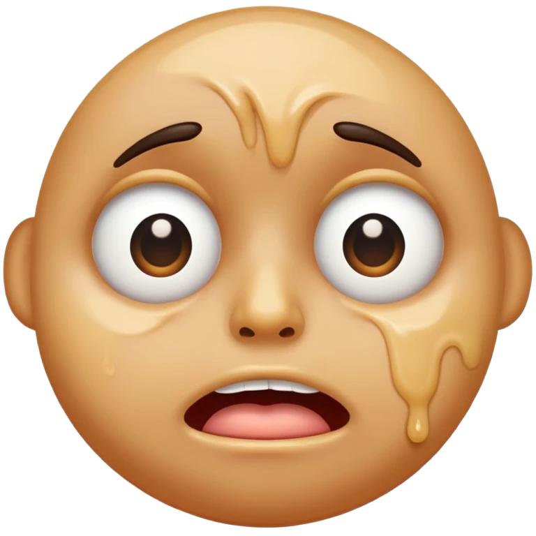 Emoji levant les yeux et bavants  emoji