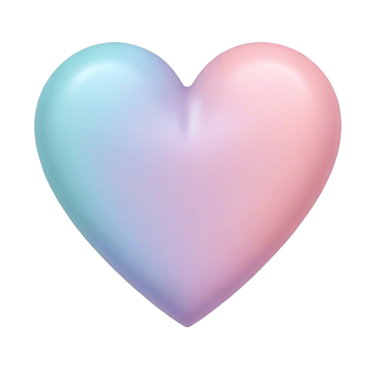 Pastel heart emoji