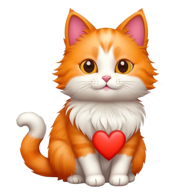 gato con corazón  emoji