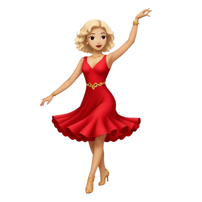 Minie bailando emoji