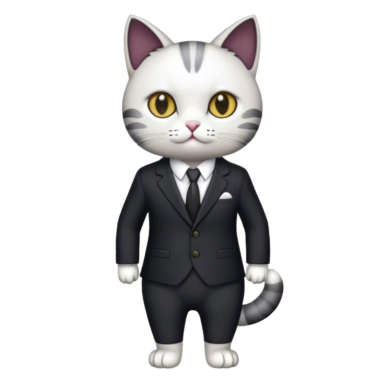 gato con traje emoji