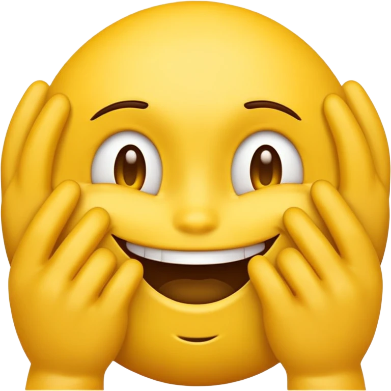 yellow emoji face with devious grin and hands rubbing together mischievously emoji