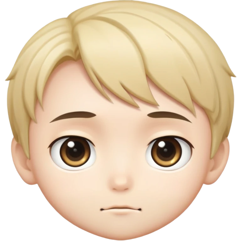 chibi anime boy face emoji