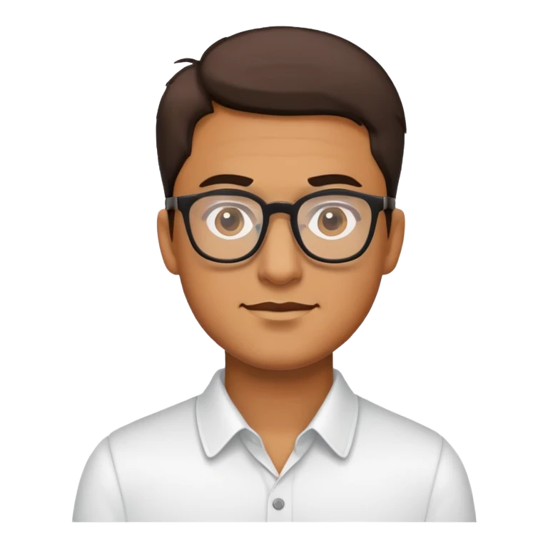 Guy with glasses  emoji