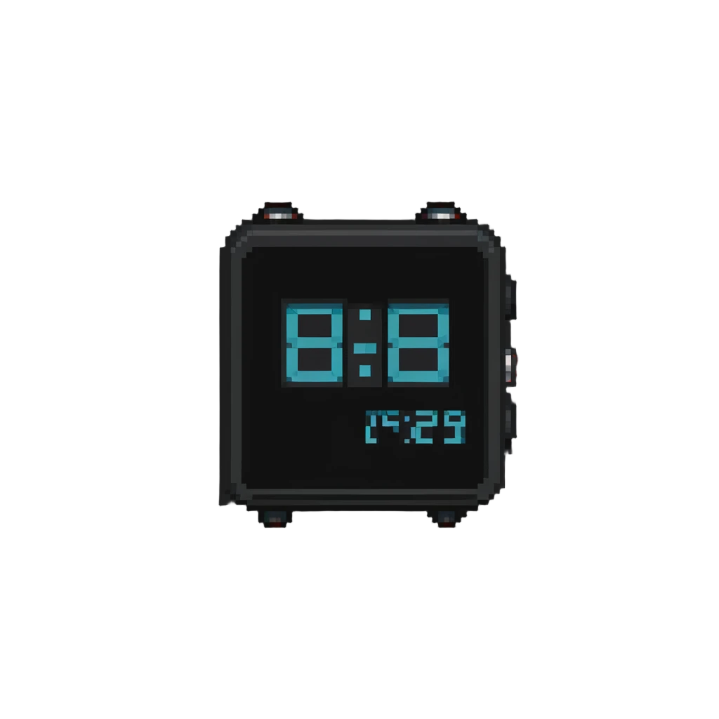 Retro digital clock emoji