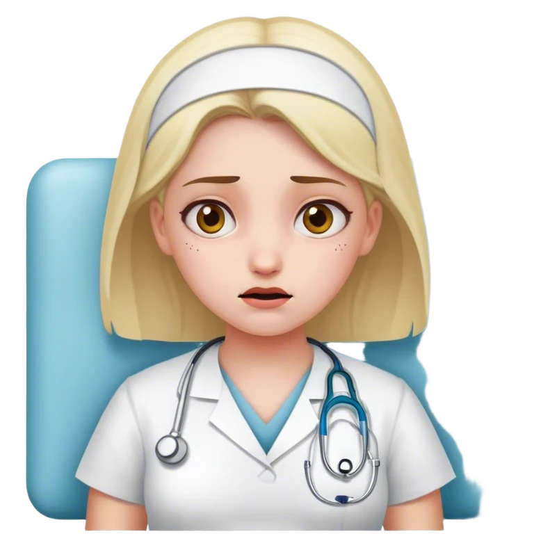 Girl who hates her life and is at the hospital  emoji