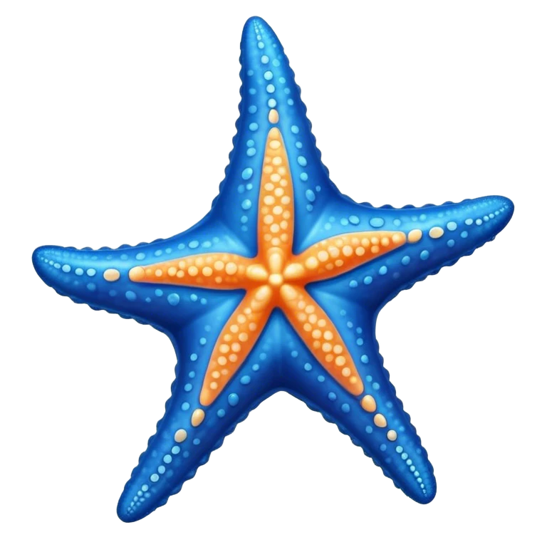 Estrella de mar azul emoji