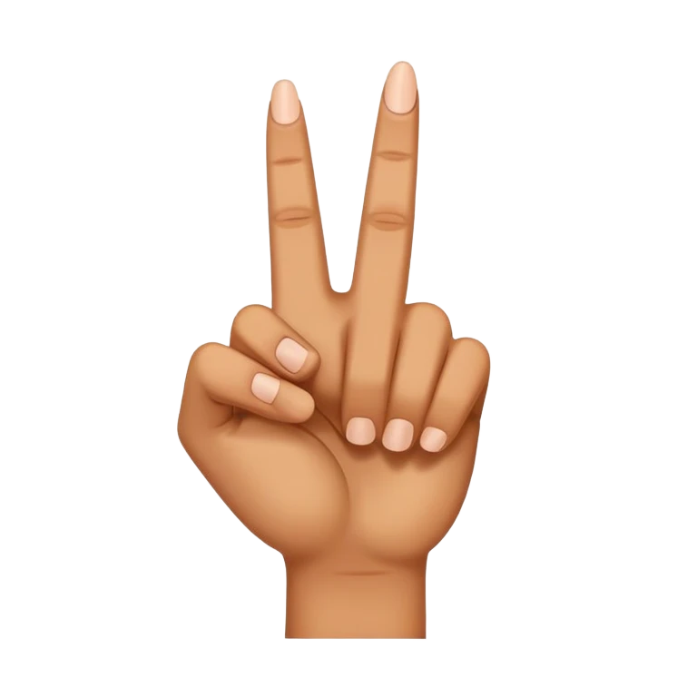 Middle finger emoji