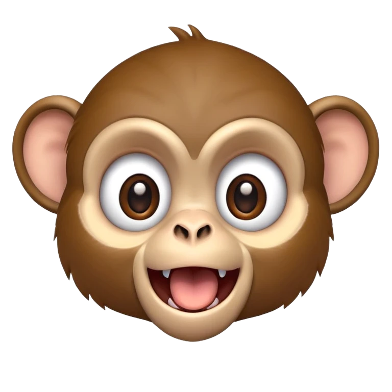 Monkey being excited emoji