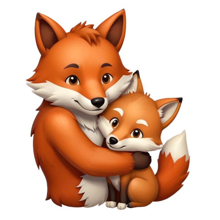 фурри медведь лиса и волк обнимаются emoji
