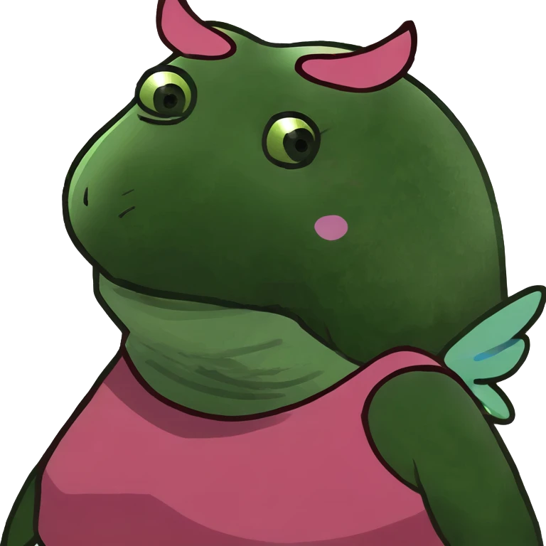 a short, fat, ugly woman with tiny pink wings emoji