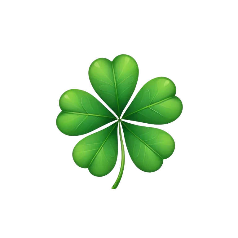 four leaf clover emoji