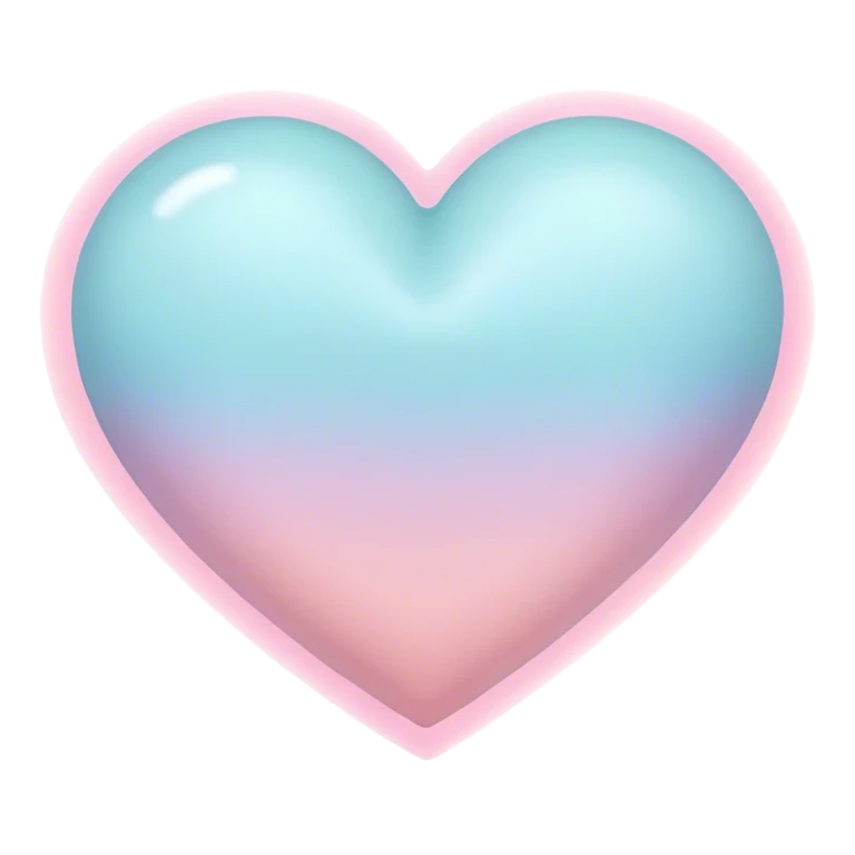 Pastel heart emoji