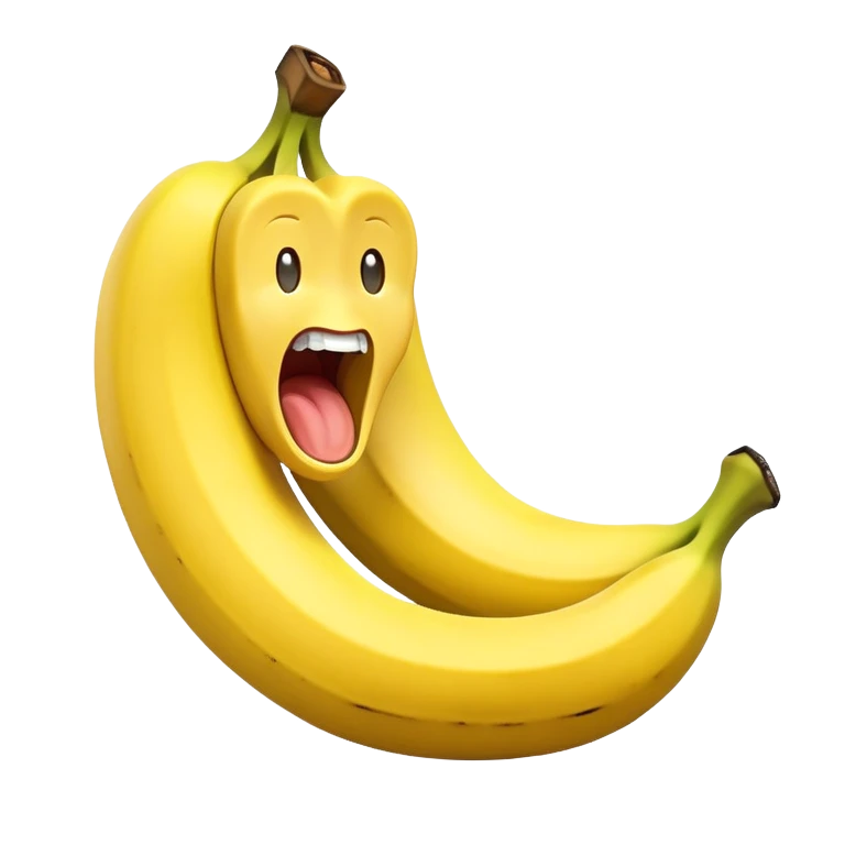 screaming banana emoji