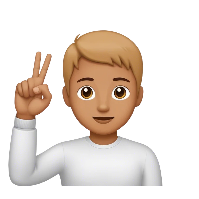 L hand sign language  emoji