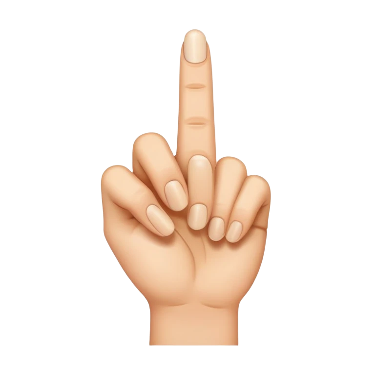 😐🖕 emoji