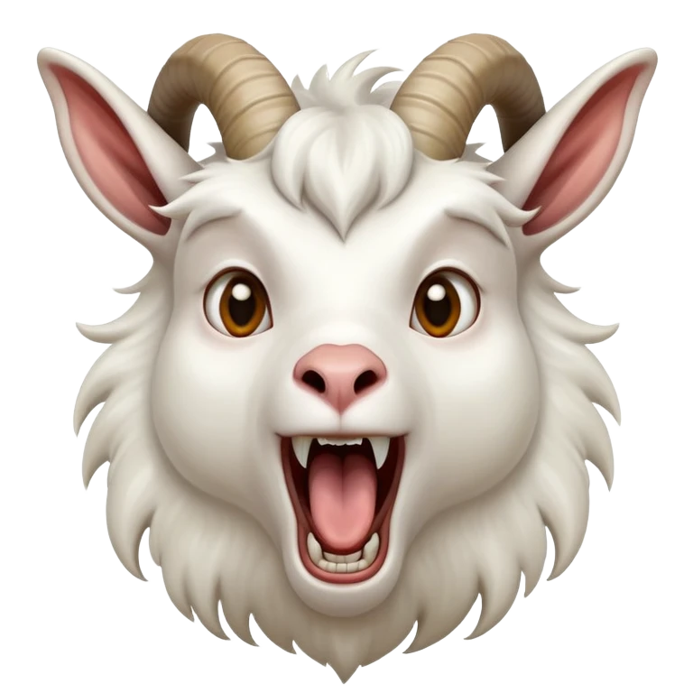 Screaming goat emoji