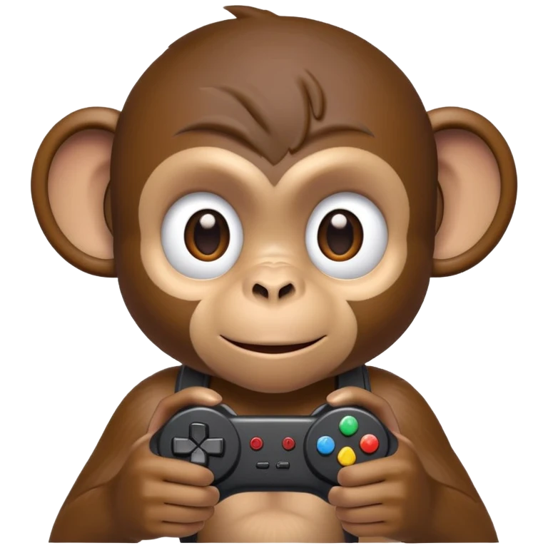 monkey playing video games emoji