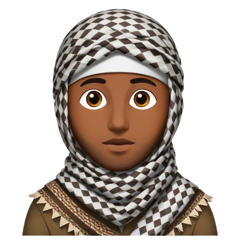 un homme porte une bavette Palestine emoji