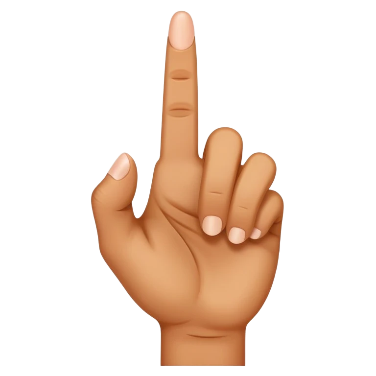 Middle finger emoji