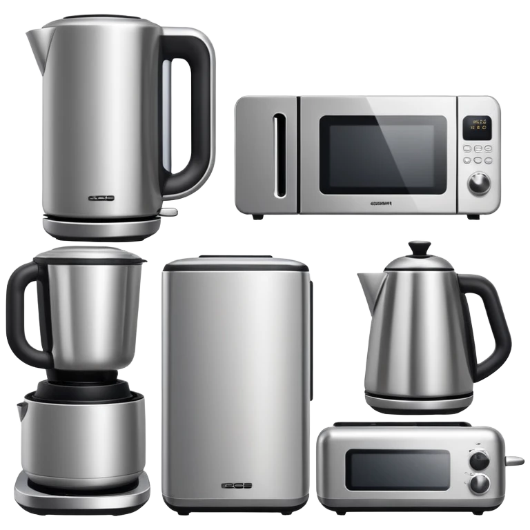 modern kitchen appliances set emoji