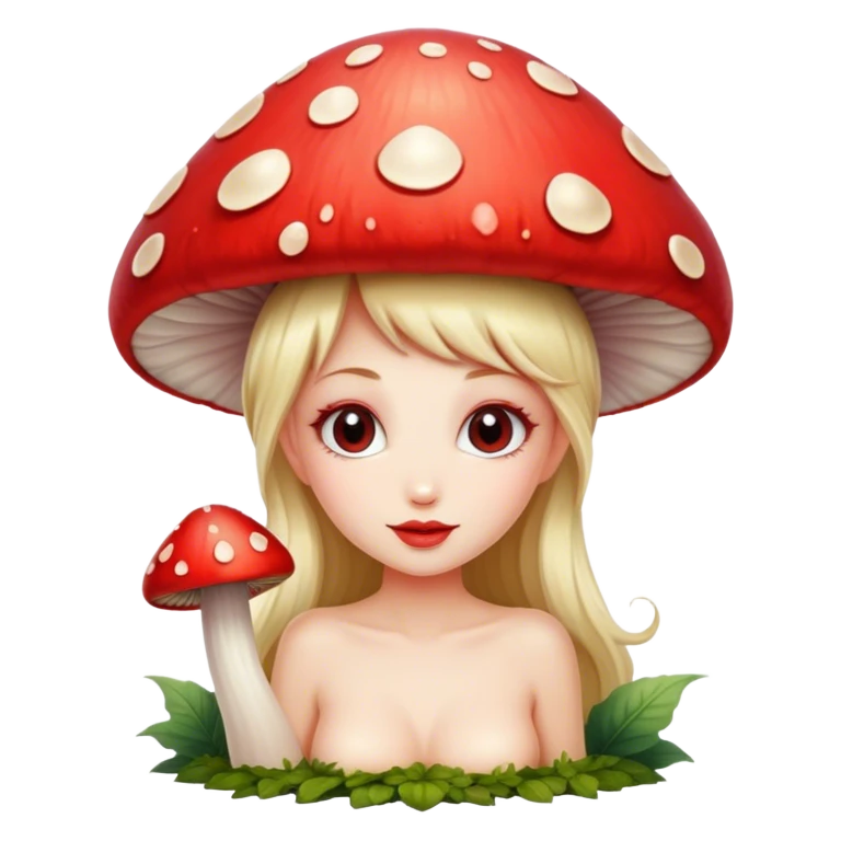 fairy on mushroom emoji