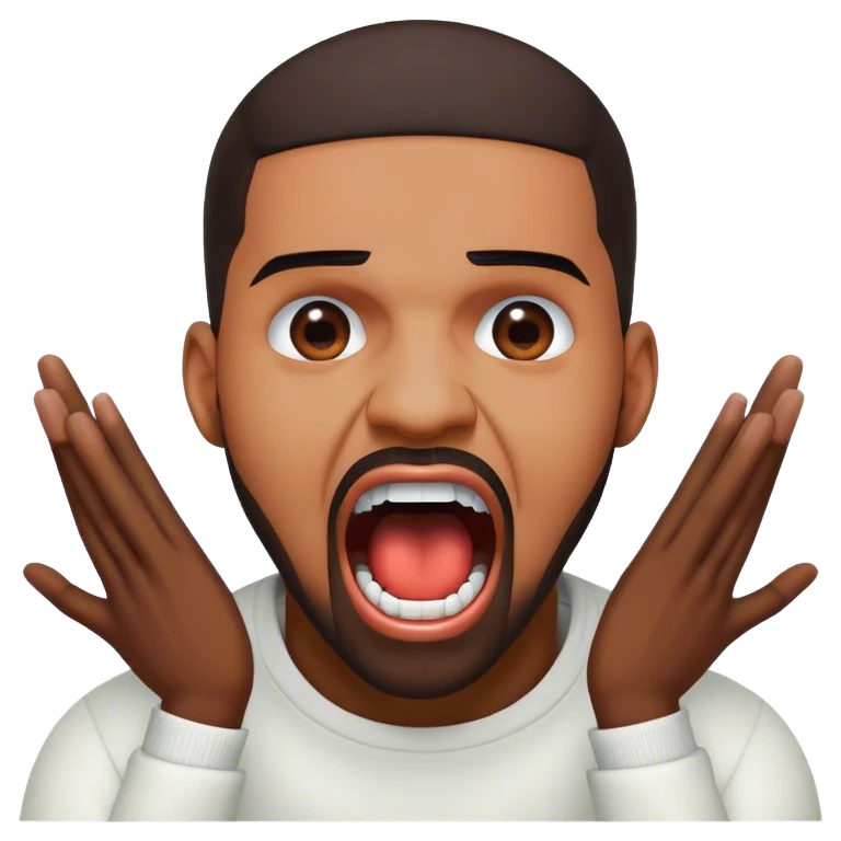 Drake screaming emoji