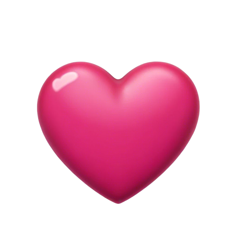 Cerise heart emoji