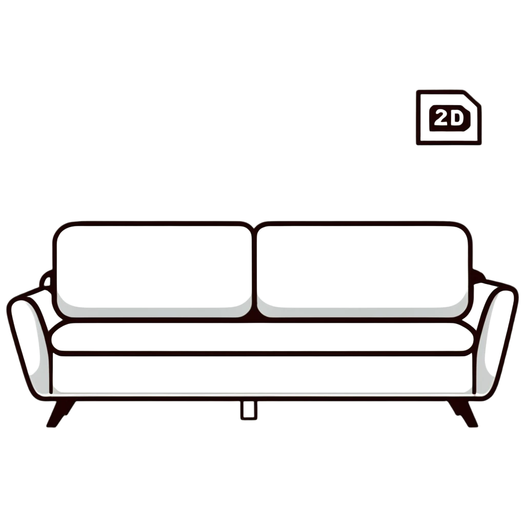 modern sofa with price tag emoji