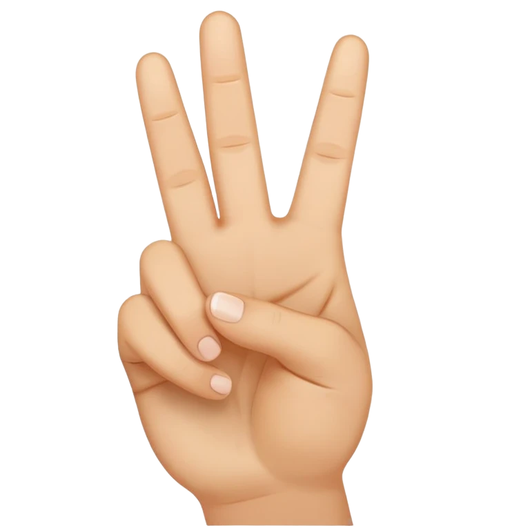 peace sign hand gesture emoji