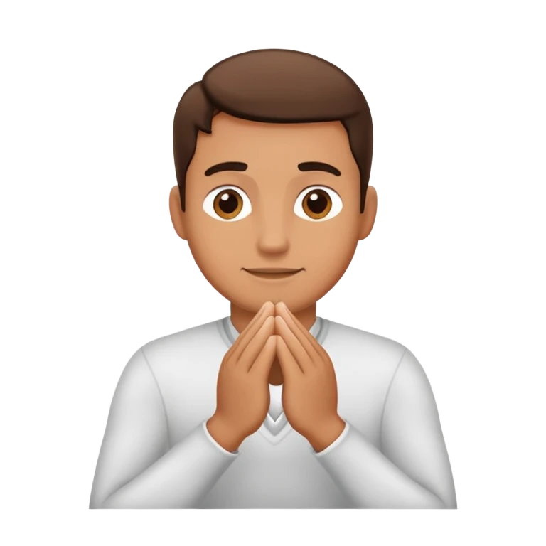 Man rubbing hands together emoji
