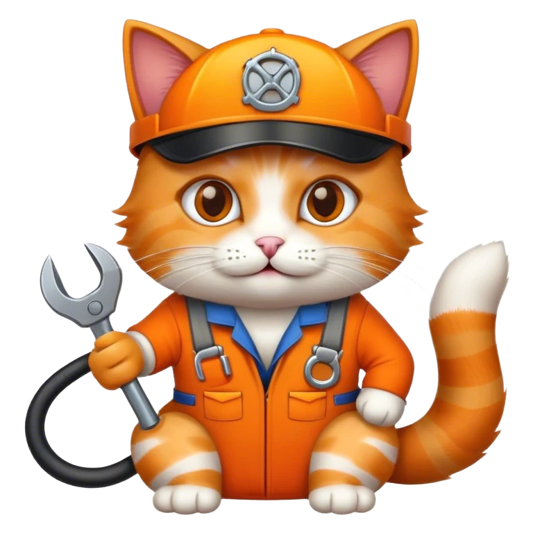A cat mechanic  emoji