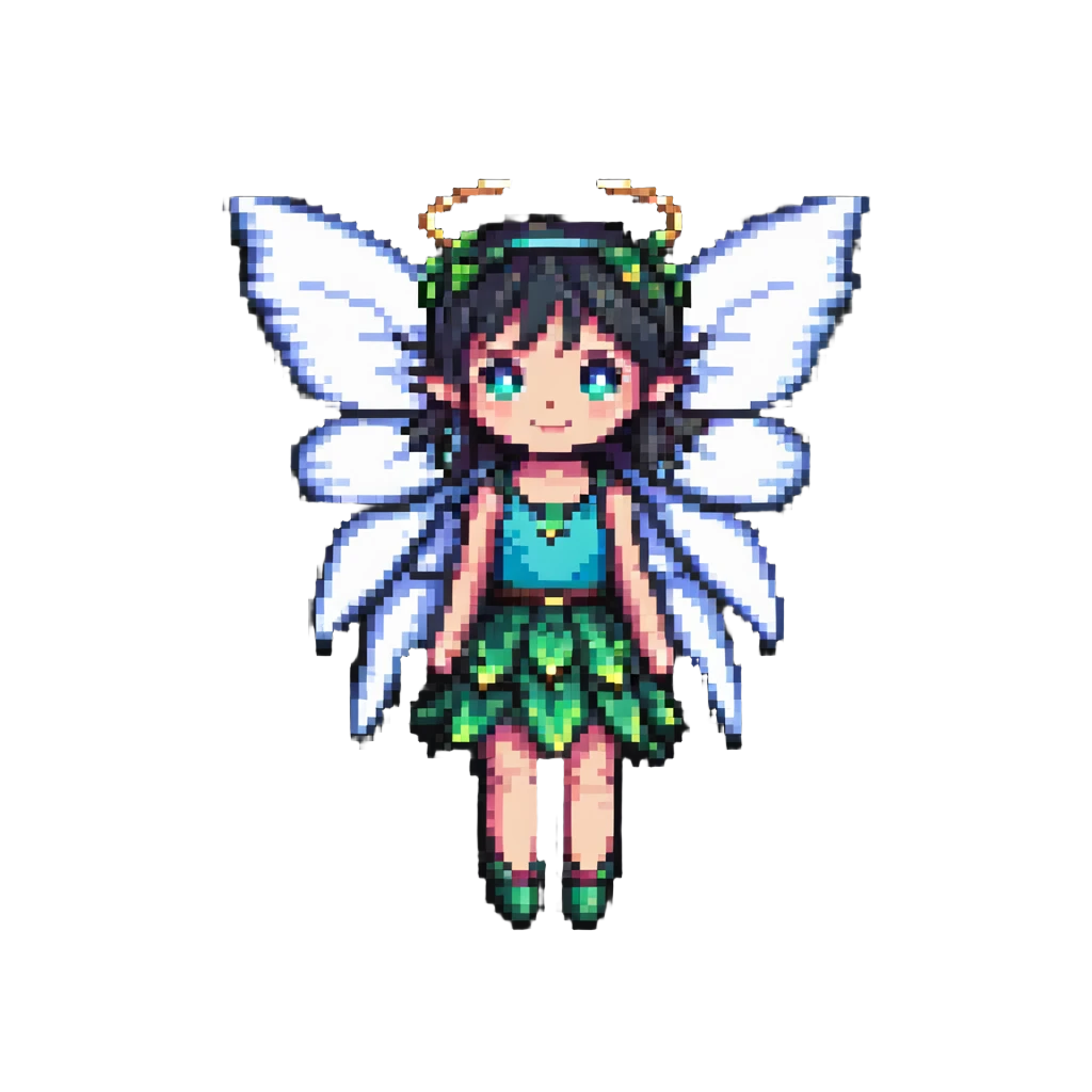 Fairy with wings emoji