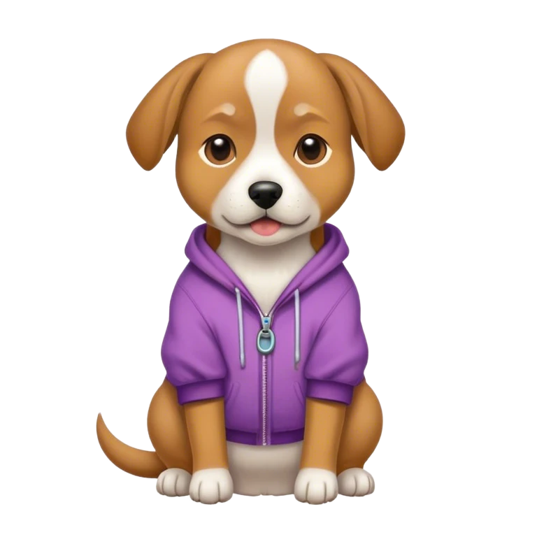 Perro con ropa  emoji