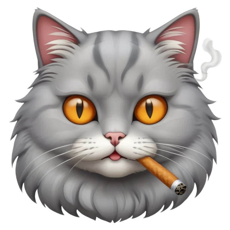 cat smoking  emoji