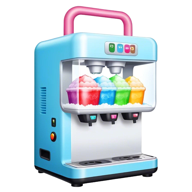 Shaved ice machine emoji