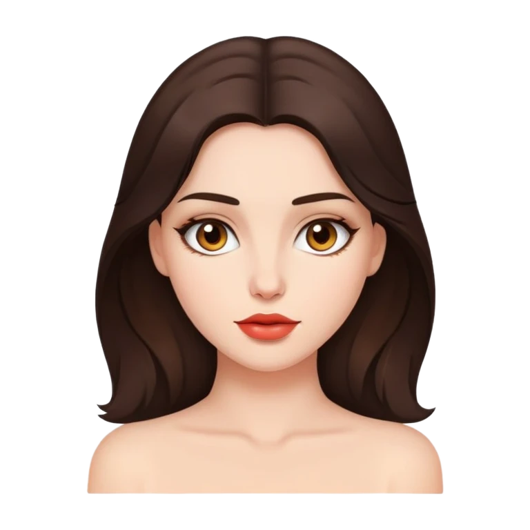 Сексуальная брюнетка emoji