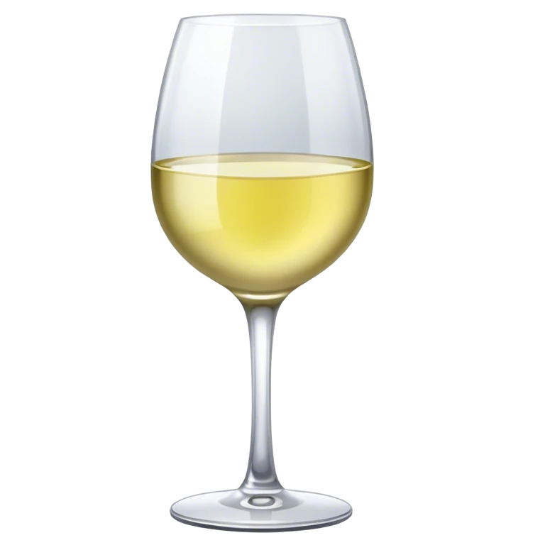 Glass of white wine emoji