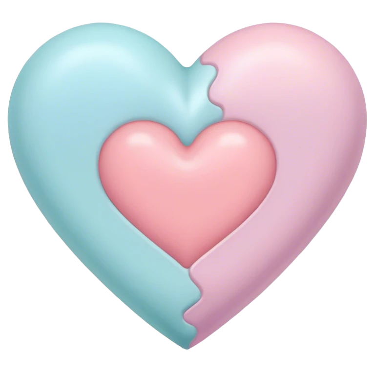 pastel heart emoji